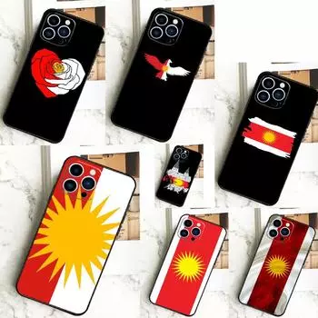 Чехол для телефона Yazidis Flag для iPhone 13 12 14 11 15 Pro Max Plus Mini 7 8 SE 2020 2022 X XR XS Max iPhone 11