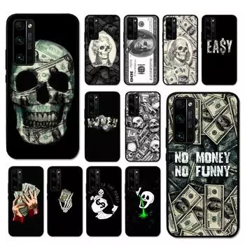 Чехол для телефона Yinuoda Funny Skull Currency для Huawei Honor V30 30 9X 7A Pro View 20 10 9 Lite 10I 8C 8X 5A Play Cover Honor Play
