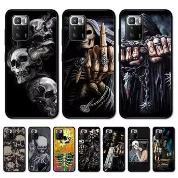 Чехол для телефона Yinuoda Grim Reaper с черепом и скелетом для Redmi Note 10 9 8 6 Pro 8T 5A 4X X 5 Plus 7 7A 9A K20 Redmi Note11 5g