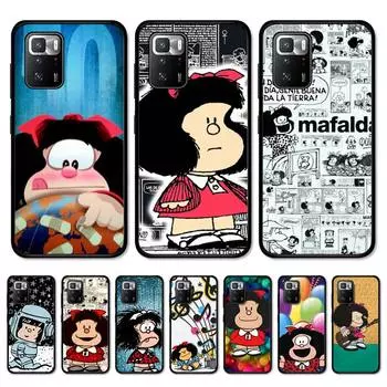 Чехол для телефона Yinuoda Mafalda Girl для Redmi Note 10 9 8 6 Pro 8T 5A 4X X 5 Plus 7 7A 9A K20 Redmi Note11 5g