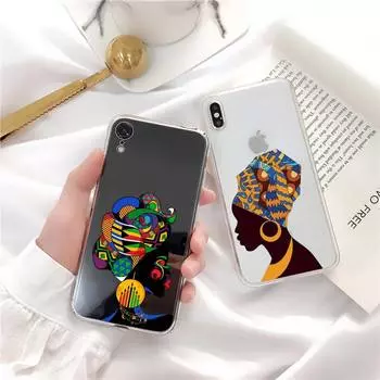 Чехол для телефона YNDFCNB Cartoon South Africa Woman для iPhone 11 12 13 mini pro XS MAX 8 7 6 6S Plus X 5S SE 2020 XR 6plus or 6s plus