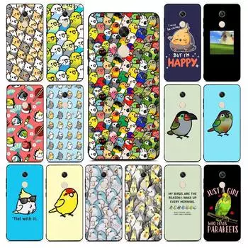 Чехол для телефона YNDFCNB Chubby Cockatiels Parrotlets Hello Parrot Bird для Redmi Note 8 7 9 4 6 pro max TX 5A 3 10 lite pro Redmi Note8pro