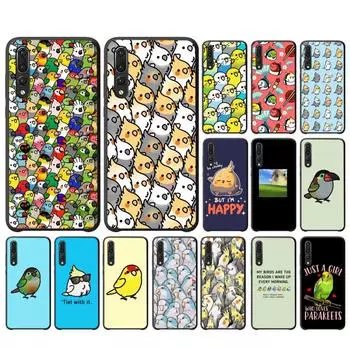 Чехол для телефона YNDFCNB Chubby Cockatiels Parrotlets Hello Parrot Bird для Huawei P30 40 20 10 8 9 lite pro plus Psmart2019 Huawei P30lite
