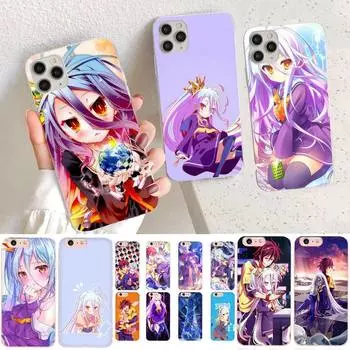 Чехол для телефона YNDFCNB Game NO life Anime для iPhone 11 12 13 mini pro XS MAX 8 7 6 6S Plus X 5S SE 2020 XR iphone 5 5s SE