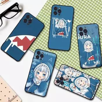 Чехол для телефона YNDFCNB Gawr Gura для iPhone 6 7 8 Plus 11 12 13 14 Pro SE 2020 MAX Mini X XS XR, задняя крышка Funda 6plus or 6s plus