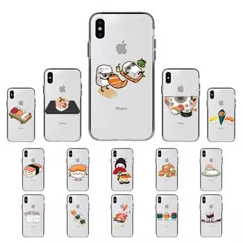 Чехол для телефона YNDFCNB Japanese Shiba Inu Sushi для iPhone 13 11 12 pro XS MAX 8 7 6 6S Plus X 5S SE 2020 XR Fundas iphone 6 6s