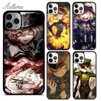 Чехол для телефона Youjo Senki для iPhone 11 12 13 14 Pro Max mini X XR XS SE 2020 5 6S 7 8 Plus Samsung Galaxy S21 S22 Cover shell iPhone 6plus