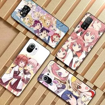 Чехол для телефона Yuru Yuri Japan Anime для Xiaomi 12 11T 10 9 Redmi Note 11 10 10S Pro Redmi 9 9A 8, черный, из поликарбоната, стеклянный чехол для телефона Xiaomi 12-12X