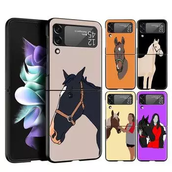 Чехол для телефона Z Flip 4 для Samsung Galaxy Z Flip 3 5G ZFlip3 Flip3 zflip Flip4 Жесткий чехол для ПК Frederik The Great Beauty Horse Shell Z Flip3 5G