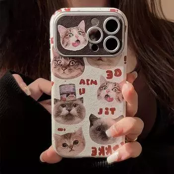 Чехол для телефона «Забавный котенок» совместим и подходит для iPhone15 14 13/12/11promax 14