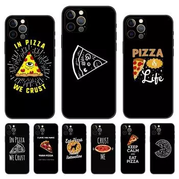 Чехол для телефона «Забавный пицца Лучшие друзья» для iPhone 5 5S 2020se 6 6s 7 8 plus x 10 XR XS 11 12 13 mini pro MAX, черная задняя крышка из ТПУ iphone 5 5S SE 2016