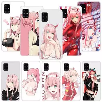 Чехол для телефона Zero Two Darling In The Franxx 002 для Samsung Galaxy A12 A22 A32 A42 A52 A72 A51 A71 5G A41 A31 A21 A02S M12 M21 M31 Samsung A12 5G