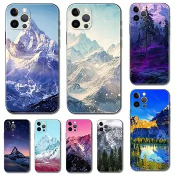 Чехол для телефона «Зимний снег и горы» для iPhone Samsung Galaxy Redmi Xiaomi Oppo OnePlus Note SA 7 8 9 10 11 12 13 14 20 21 22 23 53 54 Pro Ultra iPhone 6 or 6S