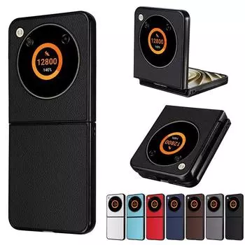 Чехол для телефона ZTE Nubia Flip PC+кожаный противоударный защитный чехол от падения for ZTE nubia Flip чёрный