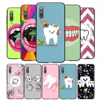Чехол для телефона «Зубы стоматолога» для Xiaomi Mi 11i 11 10T 10 9T 9 A3 8 Lite CC9 SE Note10 Lite Ultra Pro, черный, мягкий Xiaomi 8 Lite