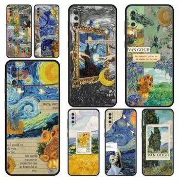 Чехол для телефона «Звездное небо Ван Гог арт» для Samsung A24 A12 A14 A32 A50 A70 A20E A20S A10S A22 A30 A40 A34 A54 A42 A52 5G A04s Samsung A02s