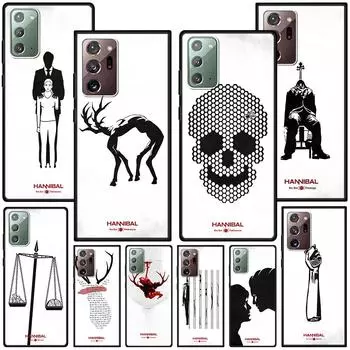 Чехол для телевизора «Ганнибал» для Samsung Galaxy Note 20 Ultra 8 10 Lite 9, чехол из ТПУ для телефона Note 10 Plus, черный мягкий чехол Funda Capa Samsung Note 9