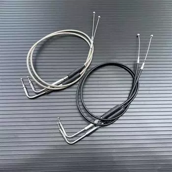 Чехол для троса дроссельной заслонки из стальной проволоки для Harley Sportster XL1200 883 Dyna Road King Electra Glide