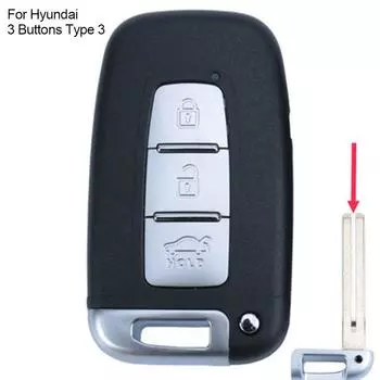 Чехол для удаленного ключа с дистанционным доступом без ключа ABS Корпус автомобильного ключа для Hyundai IX35 для Kia K2 K5 Sportage Forte Car For Hyundai-3 Buttons Type 3