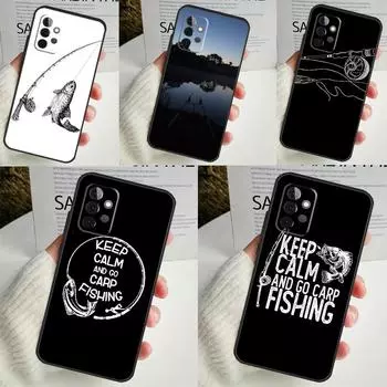 Чехол для удочки для карповой рыбы для Samsung Galaxy A55 A35 A25 A15 A51 A71 A12 A32 A52 A13 A33 A53 A14 A34 A54 Coque Samsung A34 5G
