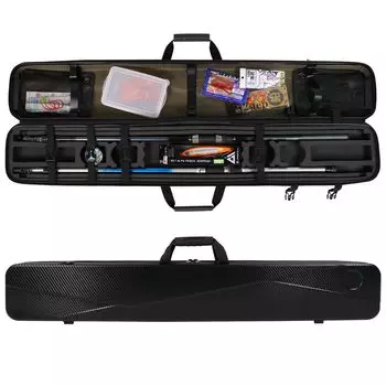 Чехол для удочки на плоту Чехол для удочки Чехол для удочки на плоту Чехол для катушки Чехол для удочки 120 см Чехол для удочки Плечевой держатель для удочки [Deepa] Полужесткий (черный) чёрный