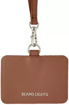 Чехол для удостоверения личности из микрофибры с цветной строчкой Чехол для удостоверения личности КОРИЧНЕВЫЙ Один размер [Beam Slights]