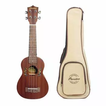 Чехол для укулеле «Цветы» из бамбука BU-21FL (Мягкий включен) []