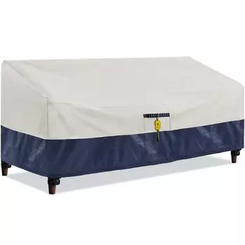 Чехол для уличного дивана, водонепроницаемый, прочный, 600D, 3-местный, для патио, дивана, садовой мебели, дивана, скамейки, протектор 80x34x38inch