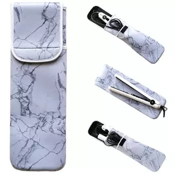 чехол для утюжка для волос, температурный чехол, в который можно положить 2 чехла для коврика Термостойкий и коврик, термостойкий 250, 38x13 см, термостойкие утюжки, и (серый) серый