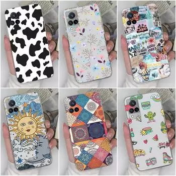 Чехол для Vivo V21 V27 S1 iQOO Z6 V15 V19 V17 Pro S10 S12 S15 S16 Pro, модный защитный персональный прозрачный мягкий силиконовый чехол для бампера Vivo Vivo iQOO Neo3