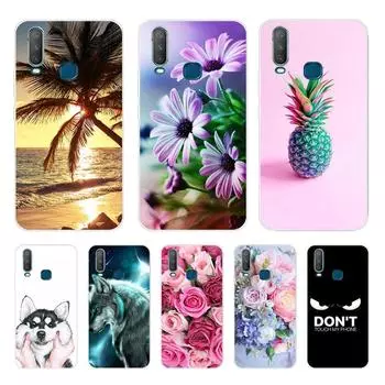 Чехол для vivo Y11 2019, чехол vivo 1906, мягкий чехол из ТПУ для vivo Y17 Y12, силиконовый чехол для телефона vivo Y15, модный защитный чехол vivo Y11 2019