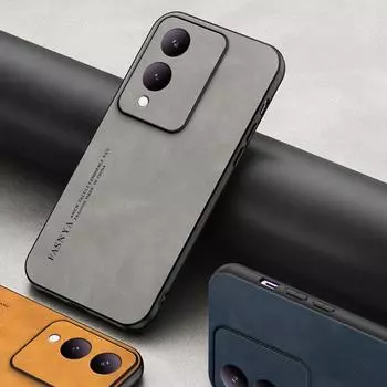Чехол для VIVO Y17S из роскошной кожи овчины, мягкой замши, винтажный противоударный чехол для Vivo Y21 Y32 Y33S Y50 Y30 Y17s VIVO Y50 Y30
