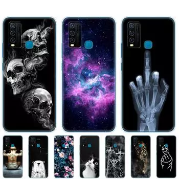 Чехол для Vivo Y30 Y50, мягкий силиконовый чехол из ТПУ для Vivo Y 30 50, чехол VivoY30 VivoY50, чехол для задней панели телефона, защитный чехол-бампер, сумка For Vivo Y30
