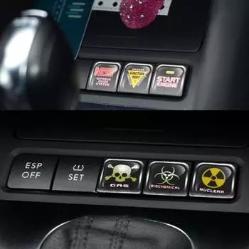 Чехол для Volk + swagen VW POLO Passat B5 B6 B7 Golf MK6 EOS Scirocco Jetta MK5 MK6, автомобильные наклейки, ручка с печатью, цветная кнопка Dangerous series