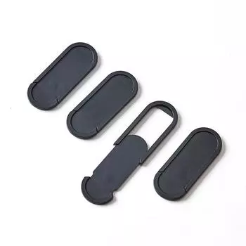 Чехол для веб-камеры, 6 ультратонких слайдеров для камеры, подходят для ноутбука, планшета, ПК, смартфона, защищают вашу конфиденциальность чёрный