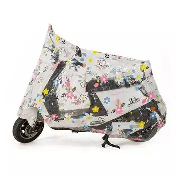 Чехол для велосипеда, водонепроницаемый, толстый, устойчивый к разрывам, чехол для электрического велосипеда, чехол для велосипеда, толстый, PEVA, прозрачный, непромокаемый, пылезащитный, Daisy 220*120 см