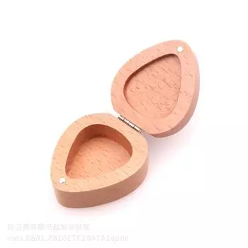 Чехол для весла из цельного дерева в форме сердца, подарочный набор из деревянной коробки для весла, маленький и нежный