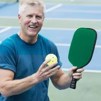 Чехол для весла Pickleball, неопреновый чехол на молнии, ракетка для пляжного тенниса, ракетки для настольного тенниса, защитный рукав, аксессуары для пиклбола синий