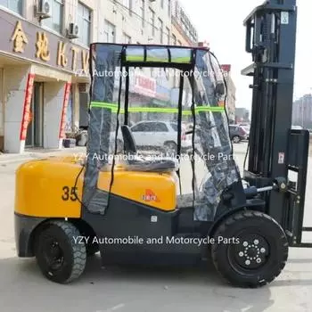 Чехол для вилочного погрузчика, автомобильная одежда, утолщенный дождевой занавес, тент для лобового стекла, подходящий оттенок, подходит для вертолета Hangcha Longgong Liugong CHINA