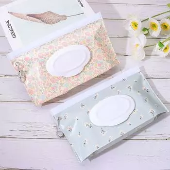 Чехол для влажных салфеток из ЭВА для детей, портативный держатель для салфеток, откидная крышка, многоразовый многоразовый косметический чехол с защелкивающимся ремешком, полезная коробка для салфеток