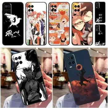 Чехол для волейбола с аниме Haikyuu для OPPO A15 A16 A3S A5S A5 A9 A31 A53 A52 A72 A83 A91 A93 A54 A74 A94, задняя крышка OPPO A5 2020