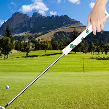 Чехол для выравнивания клюшки, держатель для стержня индикатора гольфа, защитный чехол для головы клюшки для упражнений чёрный