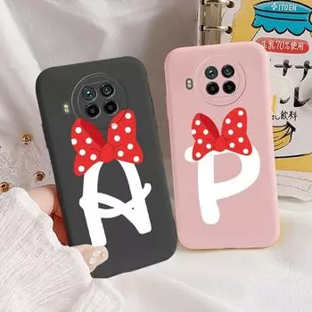 Чехол для Xiaomi 10T Lite 5G, мягкий чехол из ТПУ с красивым бантом и буквами, чехол для телефона для Xiaomi Mi 10T Lite, задняя крышка, мягкий чехол-бампер, чехол с принтом, Fundas Siling Xiaom Mi 10T