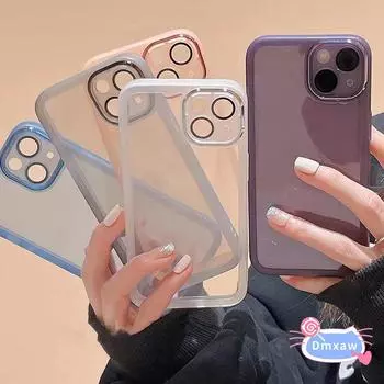 Чехол для Xiaomi 13 12 Pro 12X 12S Mi 11 Lite 10s Redmi K50 K40 Pro Note 10 Pro 5G Poco X4, роскошный металлический прозрачный чехол для камеры Xiaomi 12 12X 12S розовый