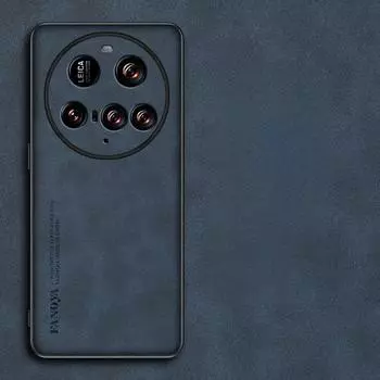 Чехол для Xiaomi 15 Ультра роскошный чехол из овчины для телефона Xiaomi 15ultra Mi 14T 15Pro POCO M7 X7 Pro Матовый силиконовый защитный чехол for xiaomi 15 ultra синий
