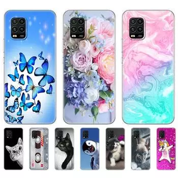 Чехол для Xiaomi Mi 10 Lite 6,57 Мягкий силиконовый чехол из ТПУ для Xiaomi Mi 10Lite 5G Mi10Lite, задняя крышка для телефона, бампер, чехол Xiaomi Mi 10 Lite