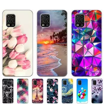 Чехол для Xiaomi Mi 10 Lite 6,57 Мягкий силиконовый чехол из ТПУ для Xiaomi Mi 10Lite 5G Mi10Lite, задняя крышка для телефона, бампер, чехол Xiaomi Mi 10 Lite