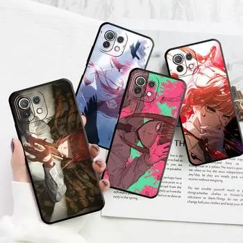 Чехол для Xiaomi Mi 11 Lite 5G NE 11T Pro 10T 9T 12 12T 12S 12X 11X 11i Note 10 9 силиконовый чехол для телефона TPU Chainsaw Man Makima Mi 9