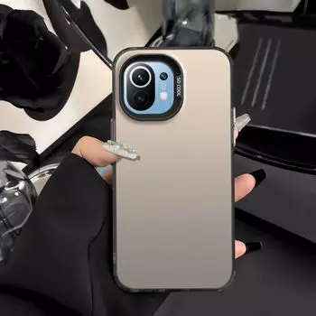 Чехол для Xiaomi Mi 11 Lite Чехол для телефона Xiaomi 11 Lite 5G NE Чехол для mi 11 Lite 5G Чехлы mi11 Pro Роскошный металлический матовый чехол Aurora Skin Xiaomi 11 Lite 5G NE