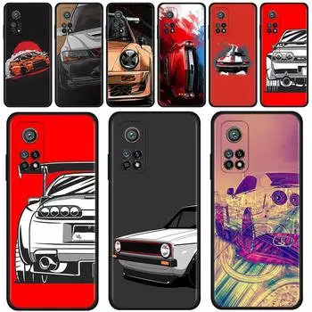 Чехол для Xiaomi Mi 12 11 Ultra 11X 10 10T 9 9T 8 для Xiaomi Note 10 CC9 A2 Pro Lite SE 5G Shell Япония JDM спортивный автомобиль комикс Mi 12